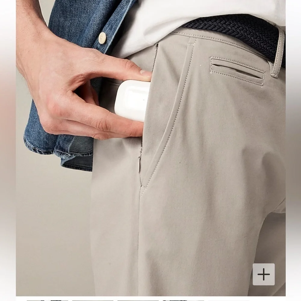 J crew moon grey 484 Slim-fit tech pant